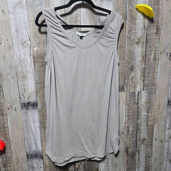 Standard James Perse Tan Tunic Tank Top - Picture 1 of 6